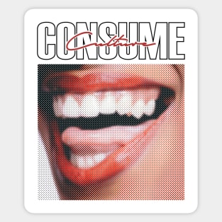 Consume culture light Sticker